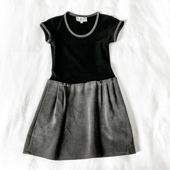 Black & Grey Dress with Pockets | SEA New York - Picture 1 of 6